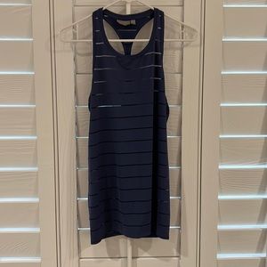 athleta see-thru striped racerback tank